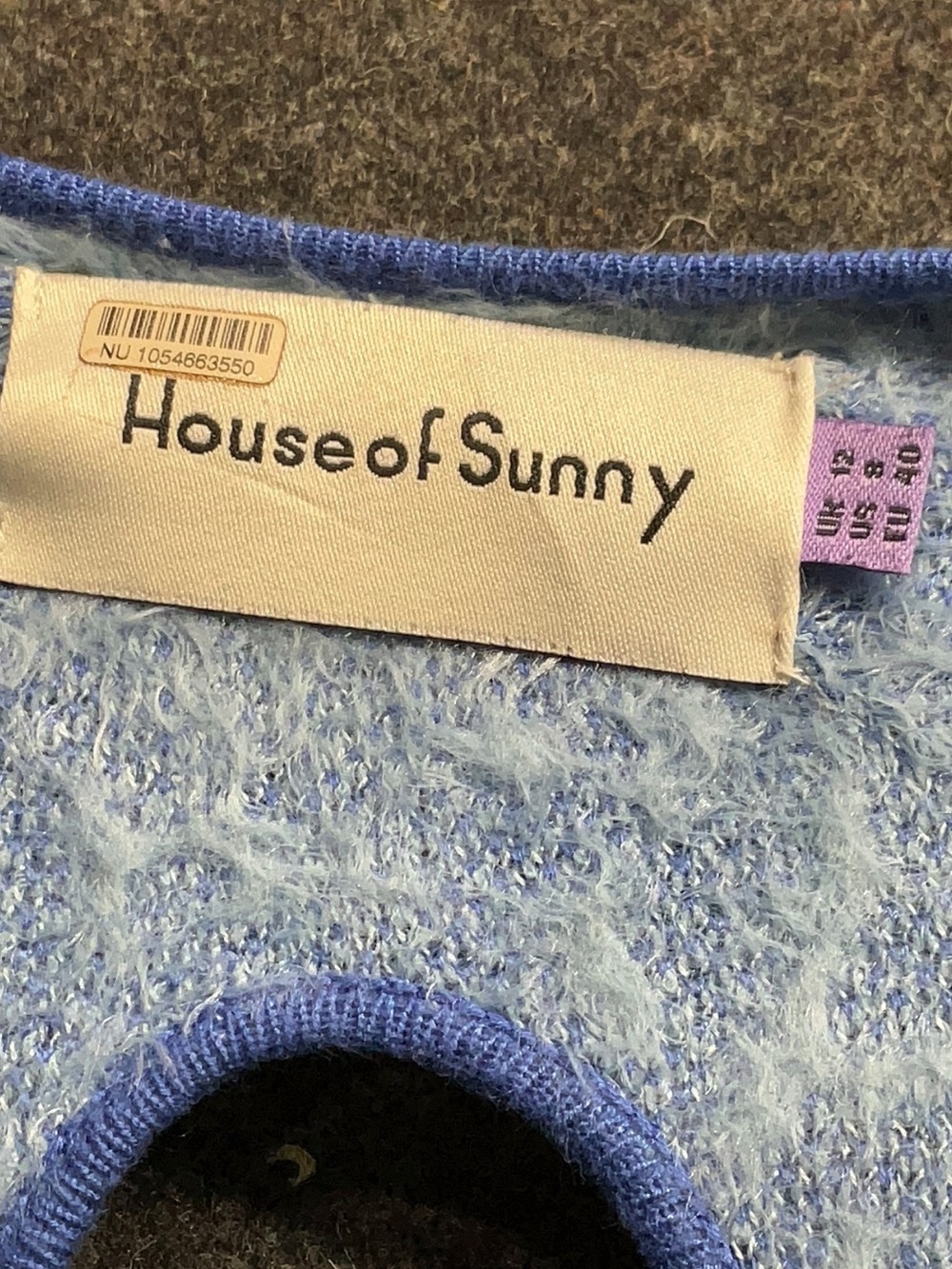 House of sunny galaxy Blue Spiral Knit Midi Dress - Women - Picture 8 of 8